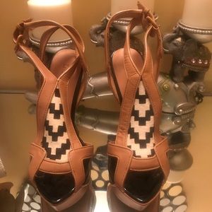 L.A.M.B. Platform heels.